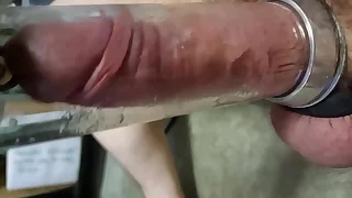 Milking Machine Session.08 - Straight Uncut Hairy Tradie Boarder with Big Balls