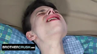 Little Twink Boy Austin Xanders Gets Barebacked Plus Bred Unconnected with His Older Deception Brother - BrotherCrush